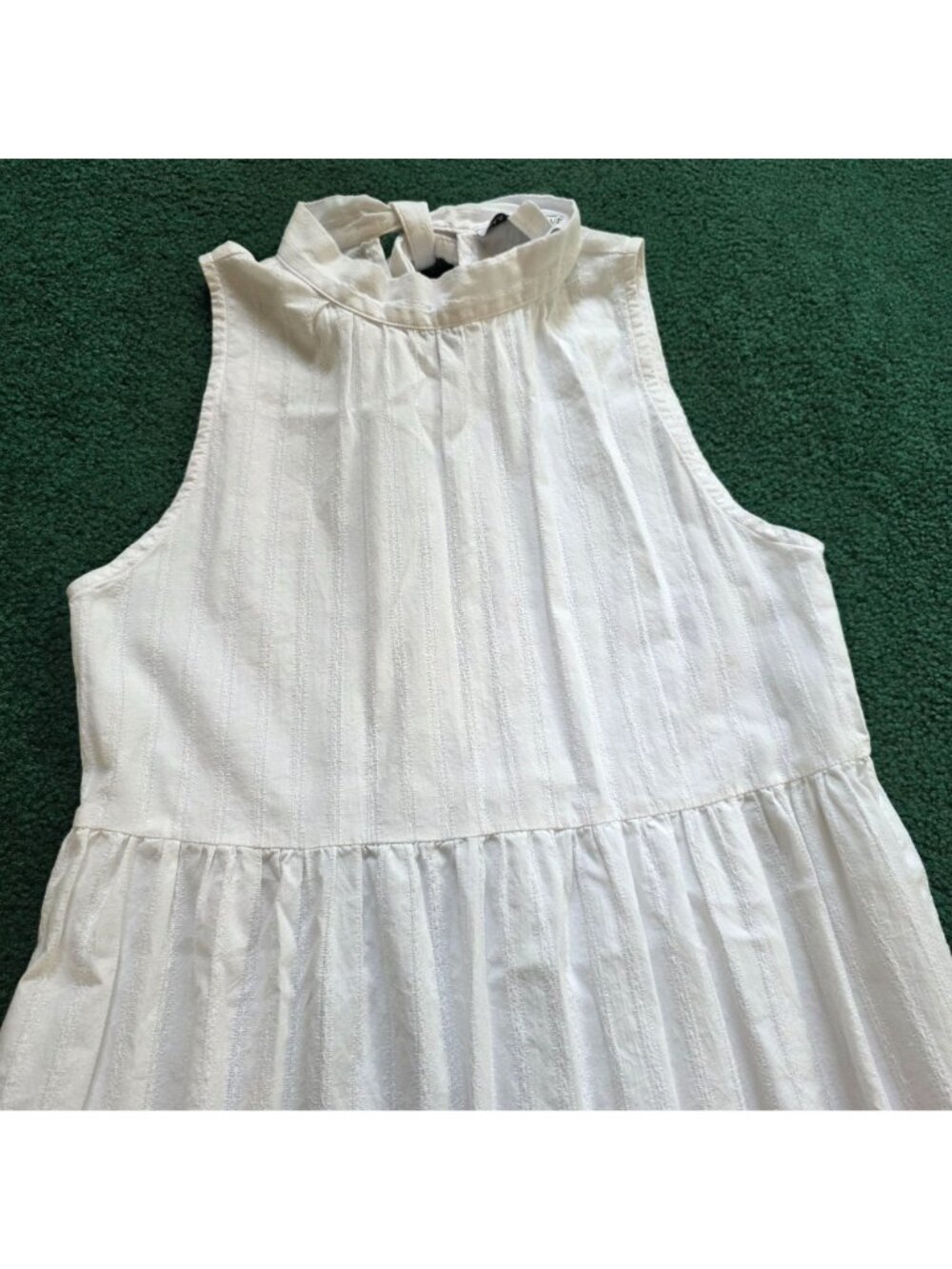 Maurie & Eve Womens Maxi Dress Sz 4 White Sleeveless 100% Cotton - Picture 3 of 10